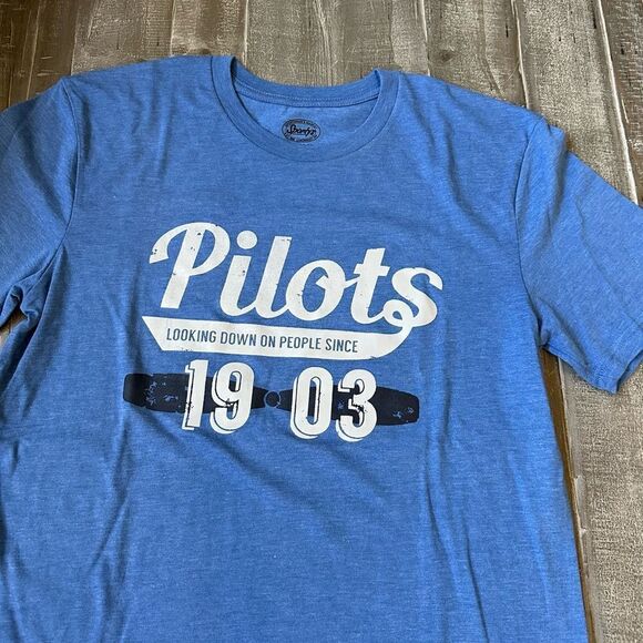 Pilots Looking Down on People Since 1903 Funny Tee Shirt - Picture 1 of 4
